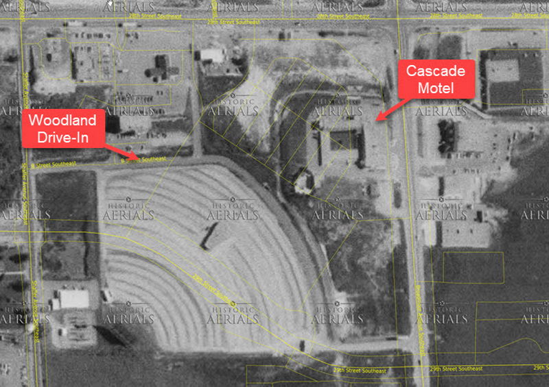 Cascade Motel (Cascade Motor Inn) - 1972 Aerial